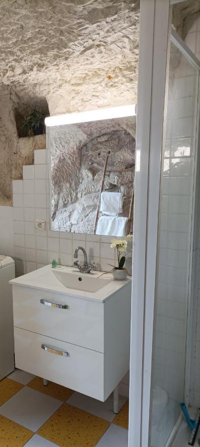 Gite Des Perreyeurs - Maison Troglodyte Avec Vue Sur Loire モンソロー エクステリア 写真