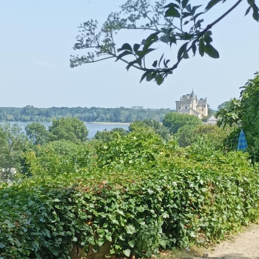 Gite Des Perreyeurs - Maison Troglodyte Avec Vue Sur Loire モンソロー エクステリア 写真