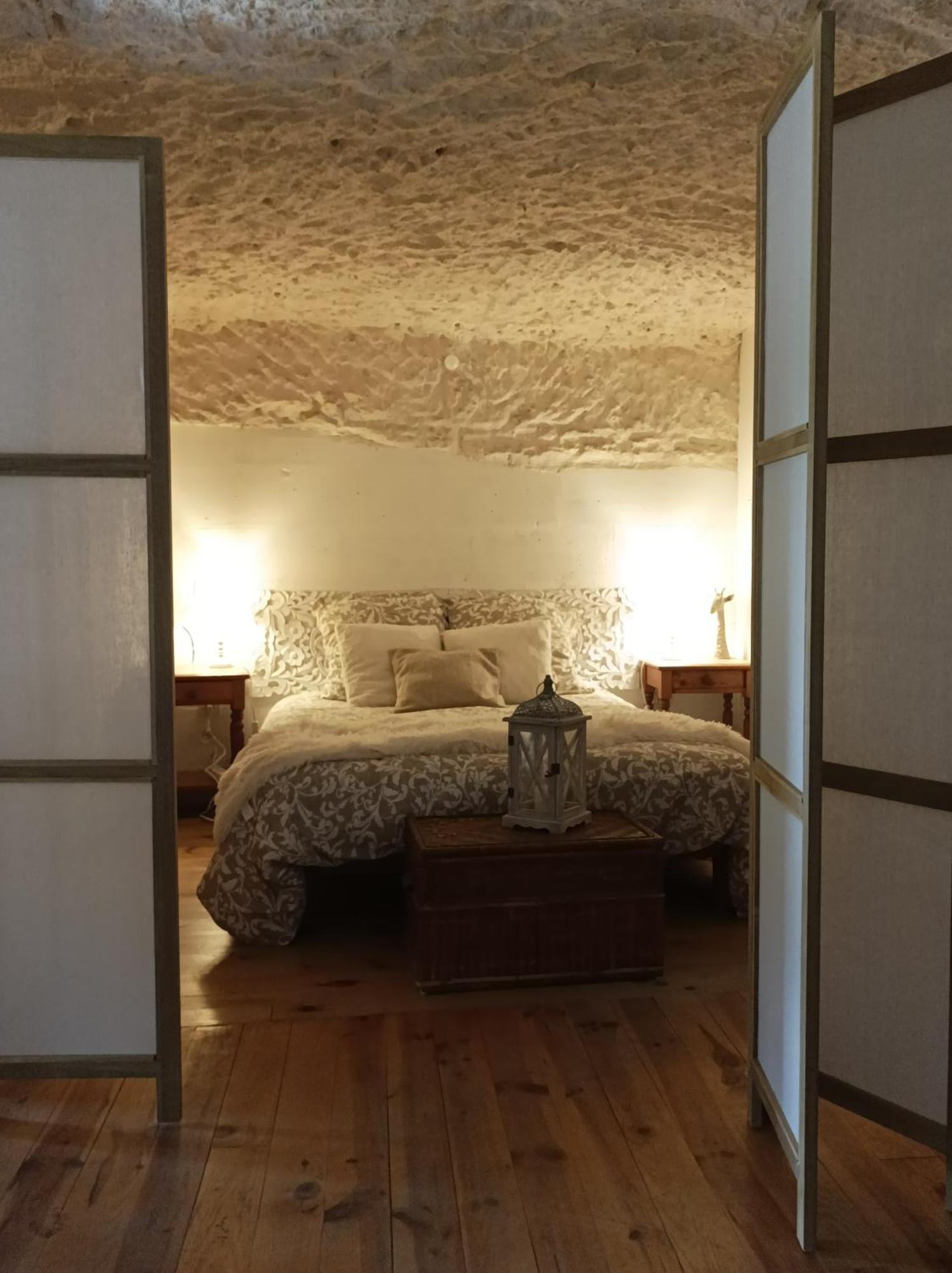 Gite Des Perreyeurs - Maison Troglodyte Avec Vue Sur Loire モンソロー エクステリア 写真